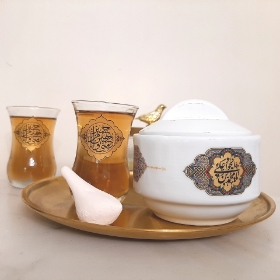 قندان چینی طرح  یا محمد بن علی الجواد- قندان ولادت امام جواد- قندان شهادت امام جواد - قندان امام نهم