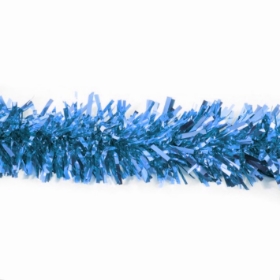 شرشره تزیئنی - مدل موجی - رنگ آبی- شرشره تولد- نخ زری