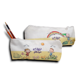 تصویر  جامدادی پارچه ای طرح من یار امیر مومنانم - دشت