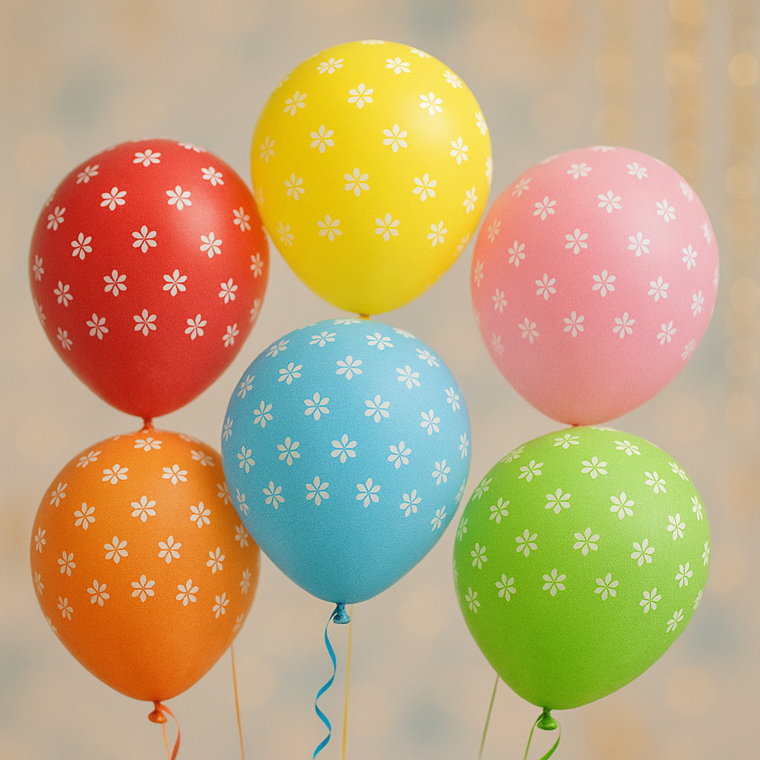 بادکنک گل گلی - بادکنک گلدار