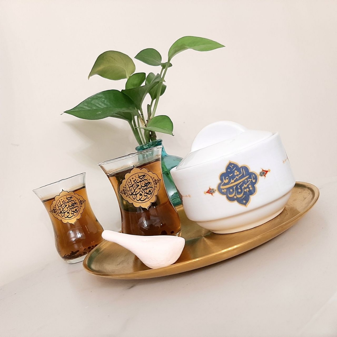 قندان چینی طرح یا حسین بن علی الشهید- قندان مذهبی