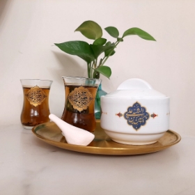 قندان چینی طرح یا حسین بن علی الشهید- قندان عزاداری