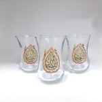 استکان کمر باریک طرح یا ابالفضل - استکان محرمی