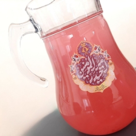 پارچ بلور طرح یا امیرالمومنین حیدر - پارچ پذیرایی