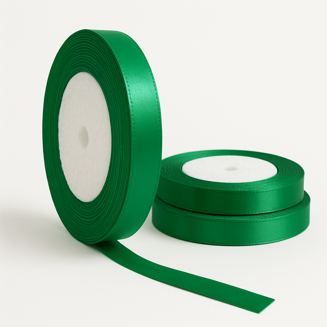 روبان 0.5 سانت - سبز - طول 30 متر