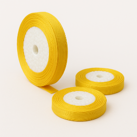 روبان 0.5 سانت - زرد - طول 30 متر