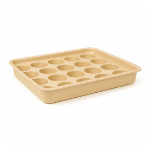 سینی جا لیوانی 20 تایی دو تکه - رنگ کرم