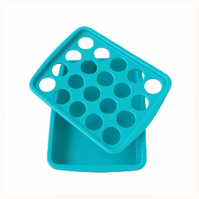 سینی جا لیوانی 20 تایی دو تکه - رنگ فیروزه ای