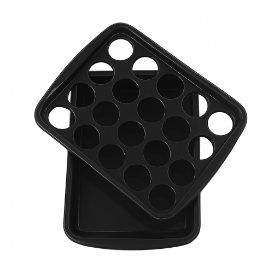 سینی جا لیوانی 20 تایی دو تکه - رنگ مشکی- سینی محرمی- جا لیوانی محرمی