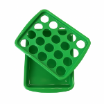 سینی جا لیوانی 20 تایی دو تکه - رنگ سبز- جا لیوانی پلاستیکی- سینی غدیری