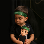 عروسک زائر کوچولو طرح لبیک یا حسین - عروسک مذهبی - عروسک اربعین - عروسک محرم - عروسک حضرت رقیه