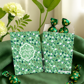 پاکت شکلات طرح مولای ما نمونه دیگر نداشته است - پاکت شکلات - گیفت غدیر -گیفت شکلات -بسته بندی شکلات غدیر - گیفت شکلات غدیر