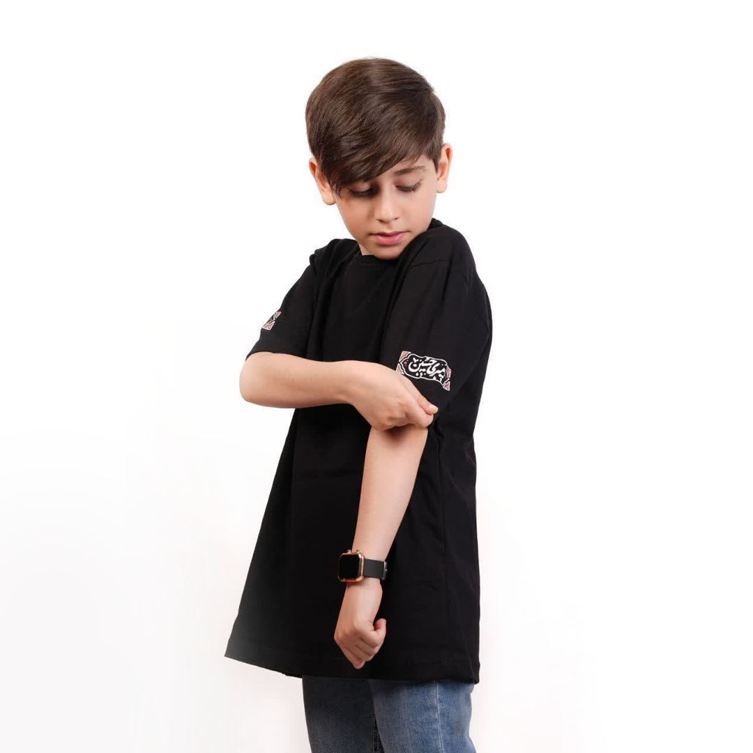 تیشرت مشکی طرح امیری حسین - پیراهن مشکی -پیراهن محرم - تیشرت محرم - تیشرت مشکی