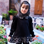 پیراهن دامنی قلبی مشکی