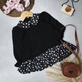 پیراهن دامنی قلبی مشکی