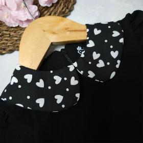 پیراهن دامنی قلبی مشکی