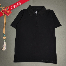 تیشرت جودون زیپ دار مشکی