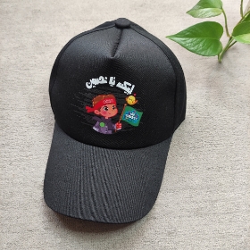 کلاه مشکی طرح لبیک یا حسین - پسرانه