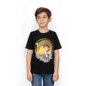 تیشرت مشکی پسرانه طرح زکودکی خادم این تبار محترمم