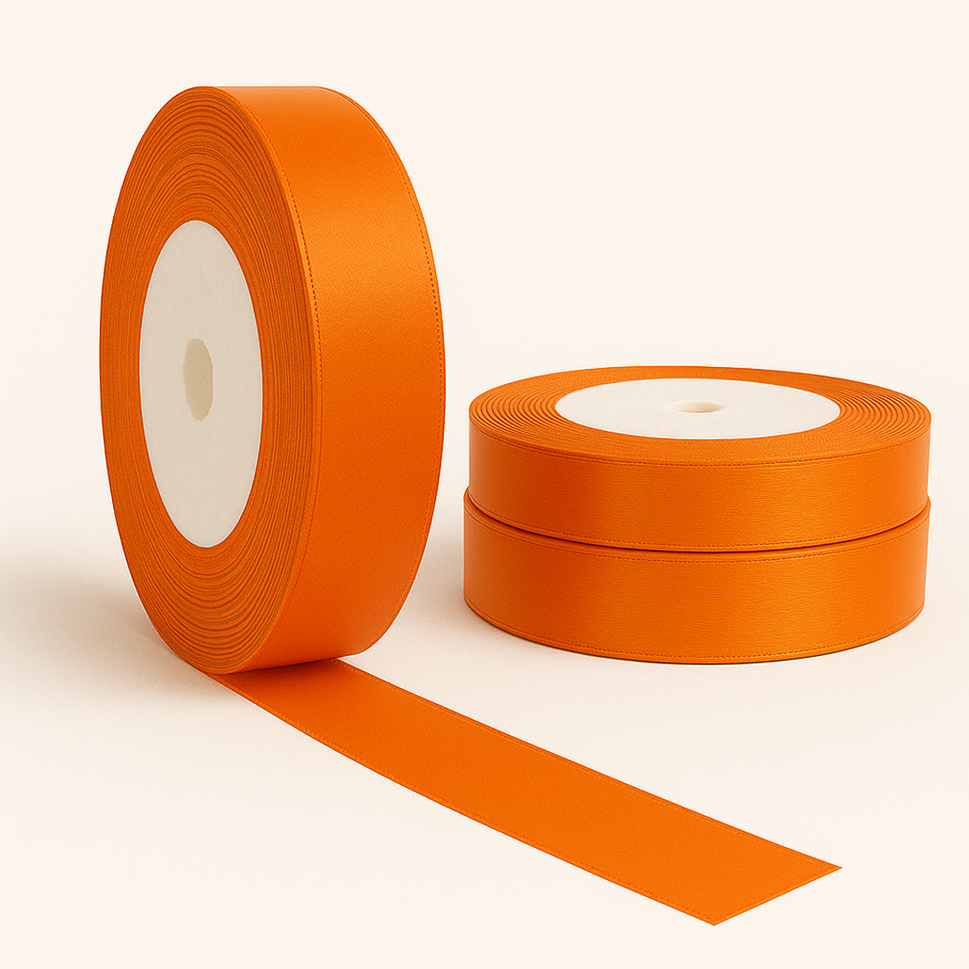 روبان 2.5 سانت - نارنجی - طول 23 متر