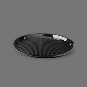 سینی گرد یکبار مصرف - مشکی