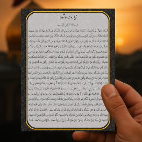 کارت دعای زیارت عاشورا - بسته 50 عددی- کارت دعا محرمی