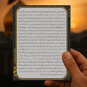 کارت دعای زیارت عاشورا - بسته 50 عددی