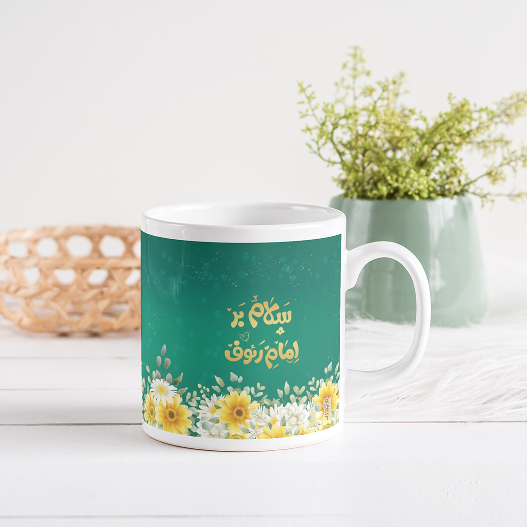 لیوان ماگ طرح سلام بر امام رئوف