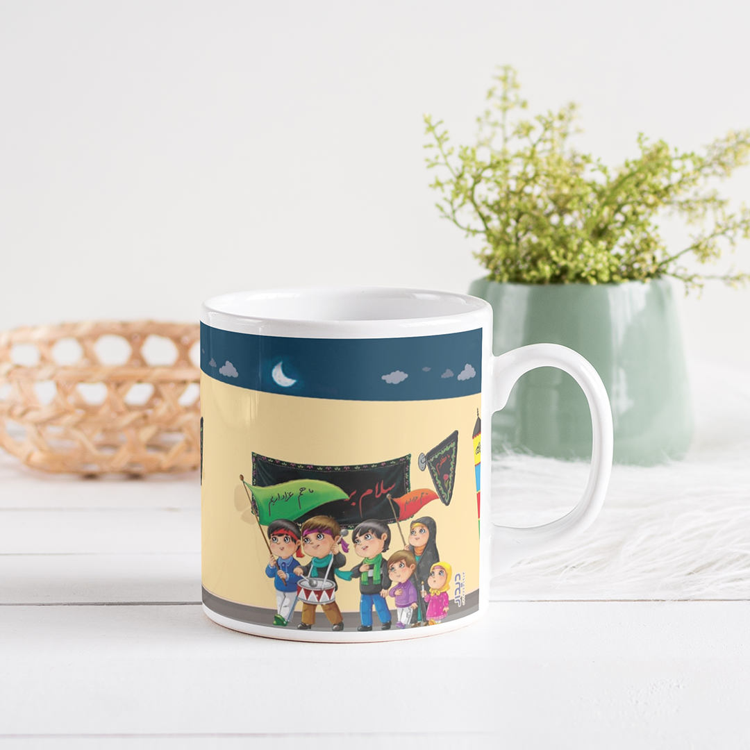 لیوان ماگ طرح دسته عزاداری