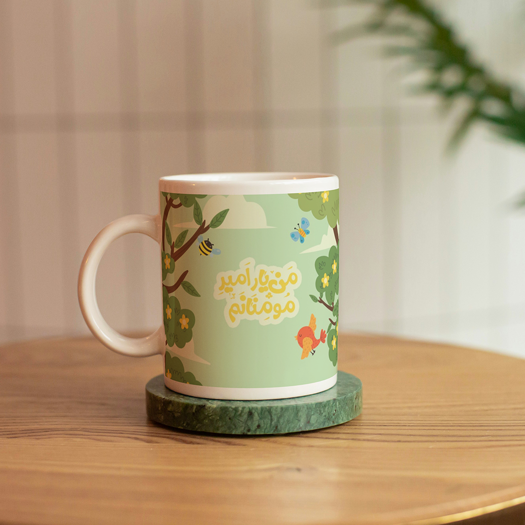 لیوان ماگ طرح من یار امیر مومنانم