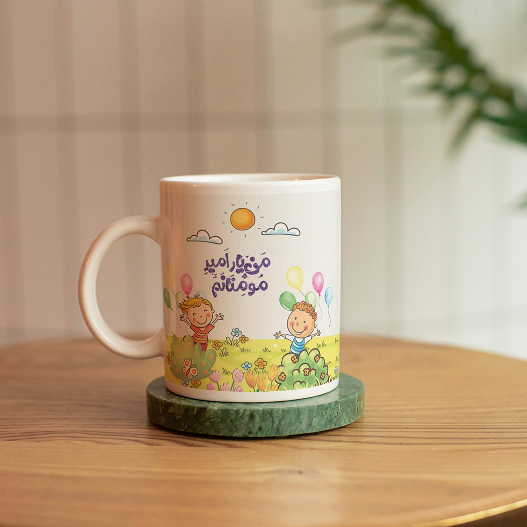 لیوان ماگ طرح من یار امیر مومنانم