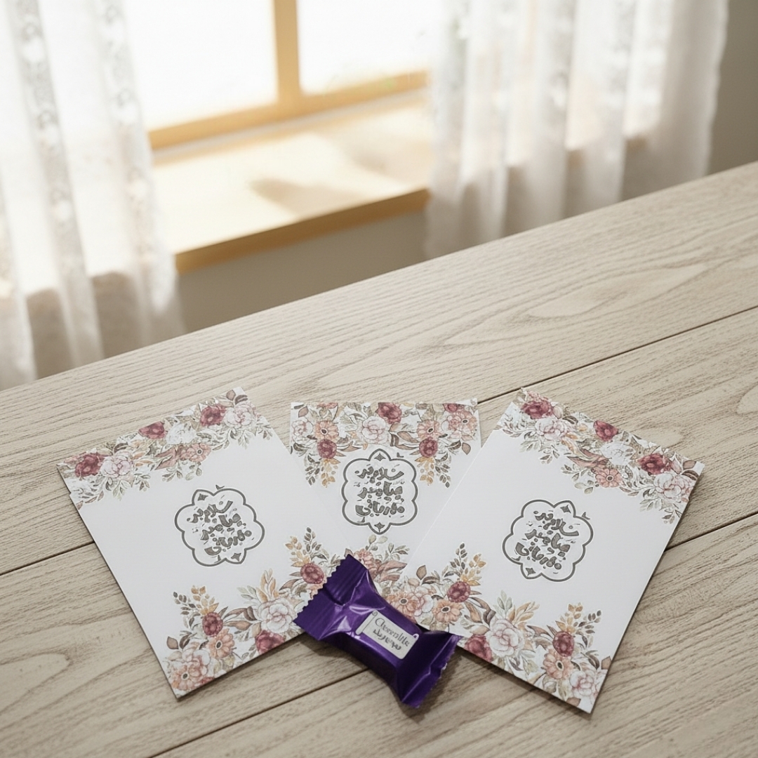 تصویر  پاکت شکلات طرح سلام بر پیامبر مهربانی - بسته 50 عددی