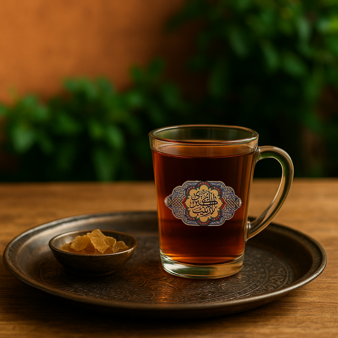 استکان دسته دار بزرگ طرح یا زینب الکبری