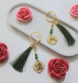 آویز کیف - جاسوئیچی کریستالی طرح یا فاطمه الزهرا