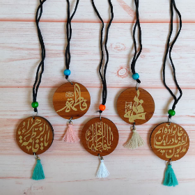 آویز آینه اتومبیل طرح یا فاطمه