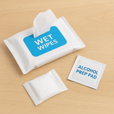 تصویر برای دسته  دستمال مرطوب و پد الکلی