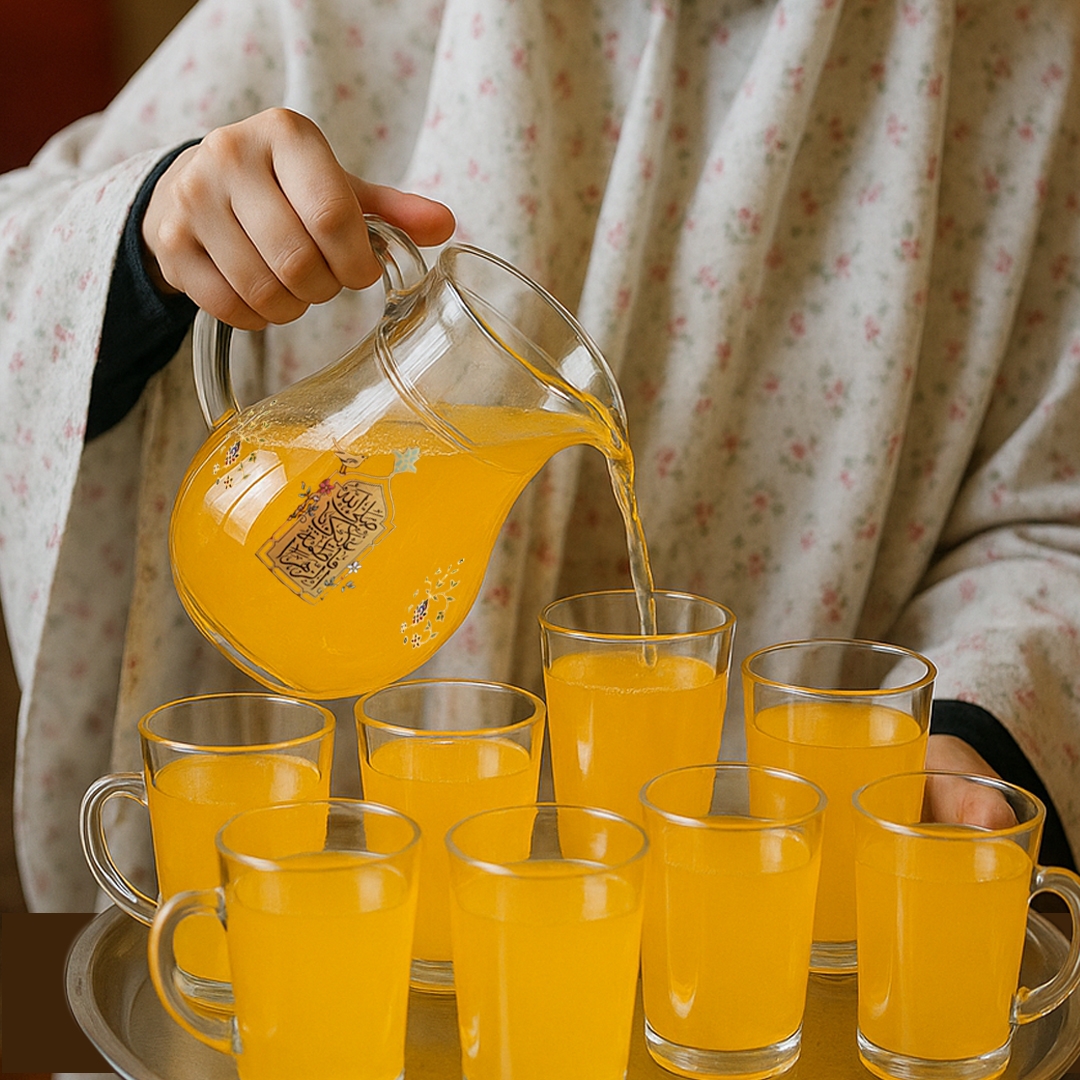 پارچ بلور طرح صلی الله علیک یا فاطمه الزهرا