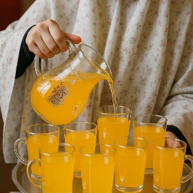 پارچ بلور طرح صلی الله علیک یا فاطمه الزهرا