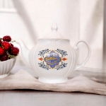 قوری چینی مجلسی طرح یا حسین بن علی الشهید - ۱ لیتر