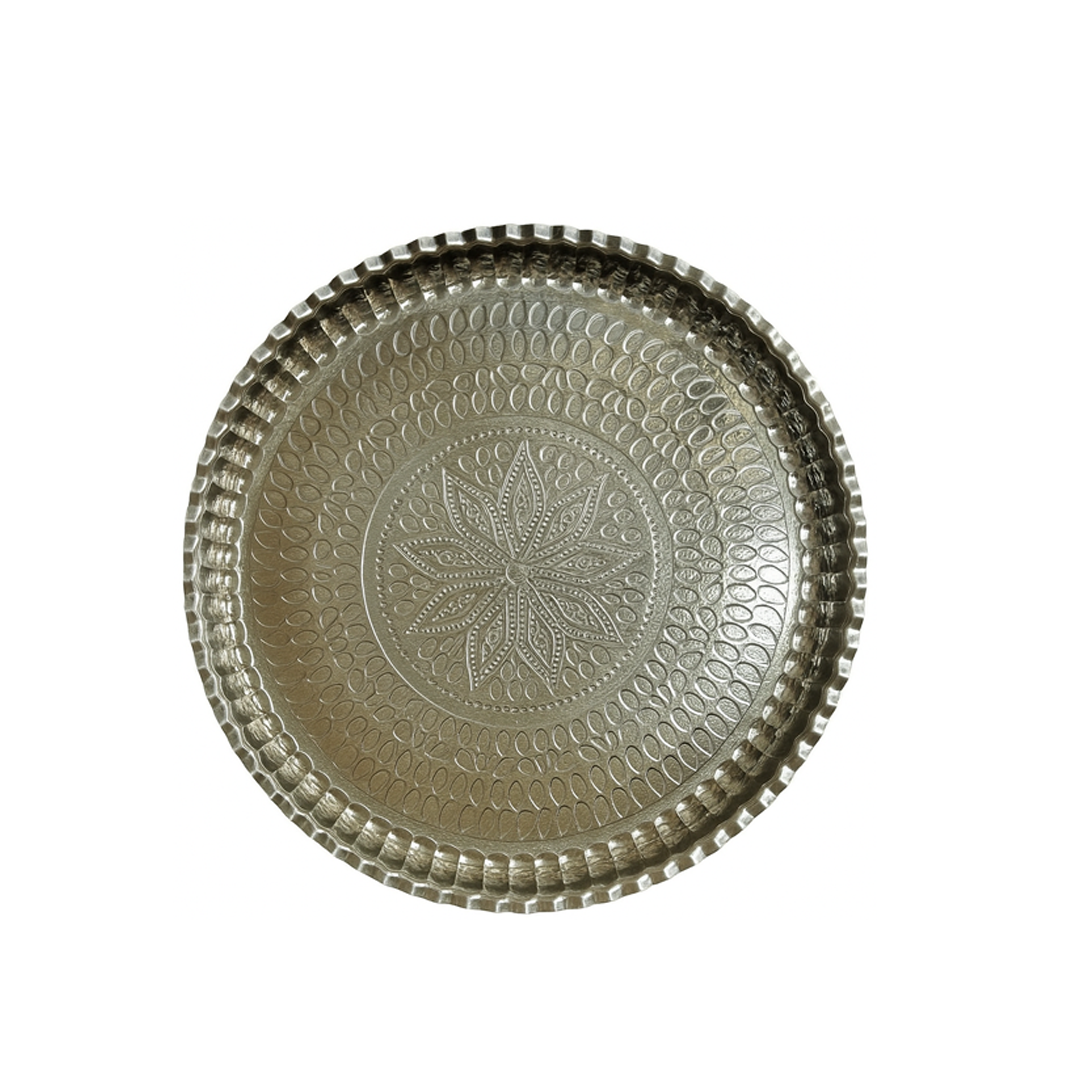 سینی تک نفره طرح قلم زنی