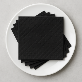 دستمال سفره کاغذی - بسته 20 عددی - مشکی