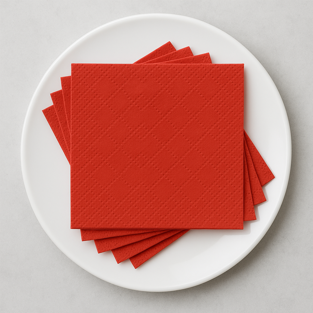 دستمال سفره کاغذی - بسته 20 عددی - قرمز