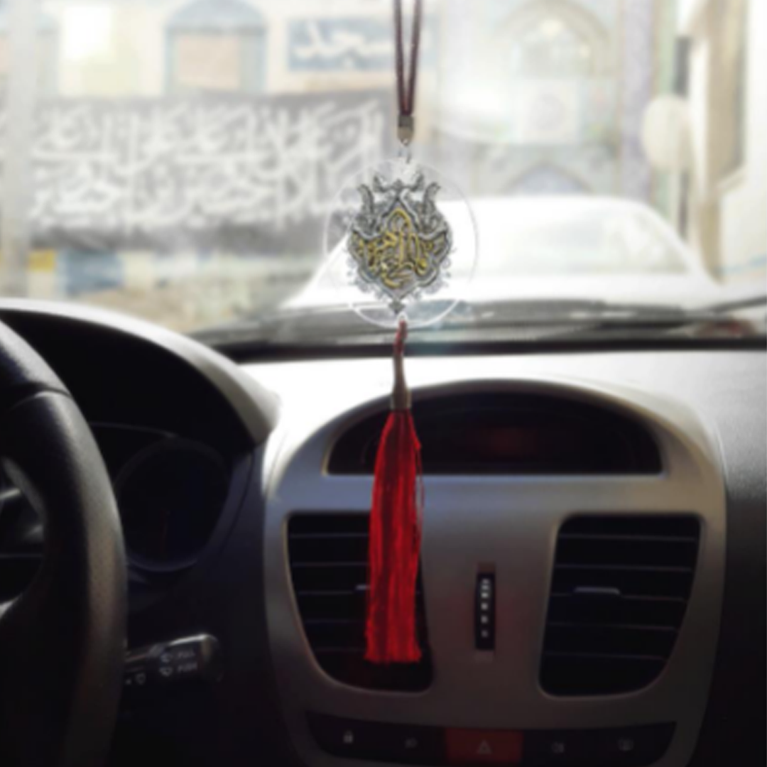 آویز آینه اتومبیل طرح فاطمة الزهرا