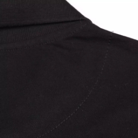 تیشرت مشکی یقه دار آستین کوتاه - سایز ایکس لارج XL