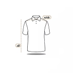 تیشرت مشکی یقه دار آستین کوتاه - سایز ایکس لارج XL