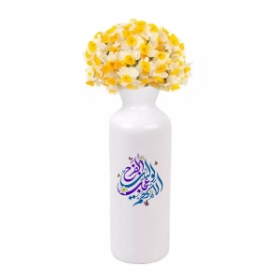 گلدان سرامیکی استوانه ای طرح اللهم عجل لولیک الفرج