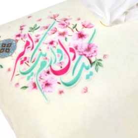 کاور دستمال کاغذی طرح  یک دل دارم یک امیر