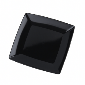 تصاویر پیش دستی یکبار مصرف مربع مشکی بسته 6 عددی