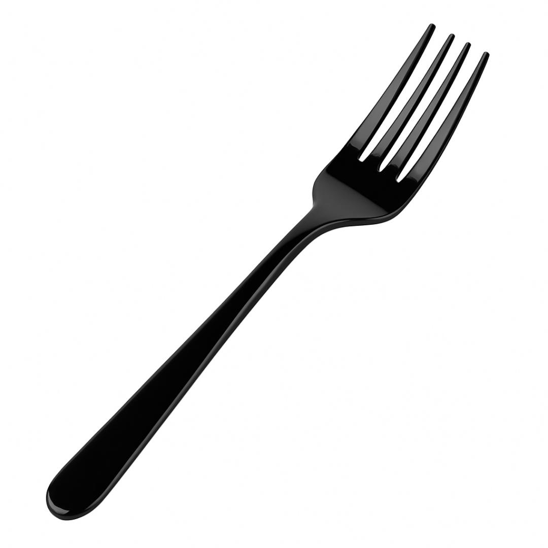 تصاویر چنگال یکبار مصرف مشکی بسته 50 عددی | فروشگاه دیدار