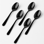 تصاویر قاشق یکبار مصرف مشکی بسته 50 عددی | فروشگاه دیدار